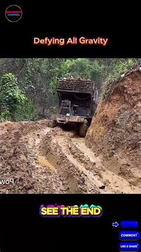 Massive Truck Buried in Thick Mud – Will It Escape!