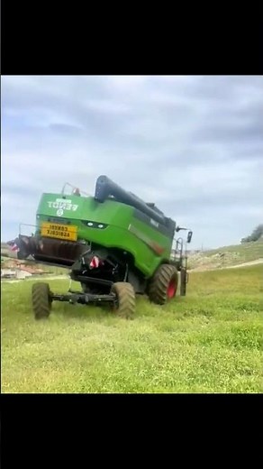 Modern Combine Harvester Fleet Harvesting Wheat Field