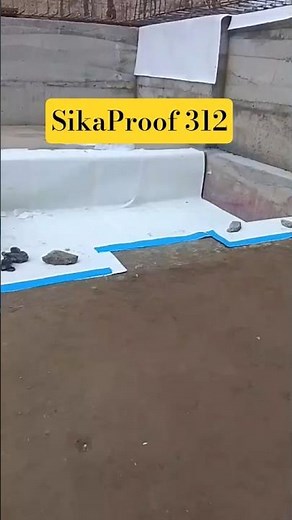 Sikaproof 312 HDPE Waterproofing Treatment #waterproofing #construction #waterproofing #sikaproof