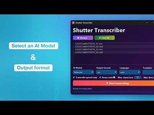 Shutter Transcriber — Easy, Accurate, and Powerful Audio-to-Text