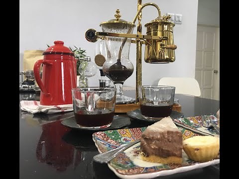 How to brew / make coffee using Royal Belgian Balancing Siphon Coffee maker