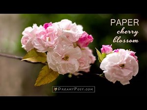How to make paper cherry blossom from facial tissue
