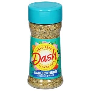 Dash Salt-Free Seasoning Blend, Garlic & Herb, 2.5 Ounce