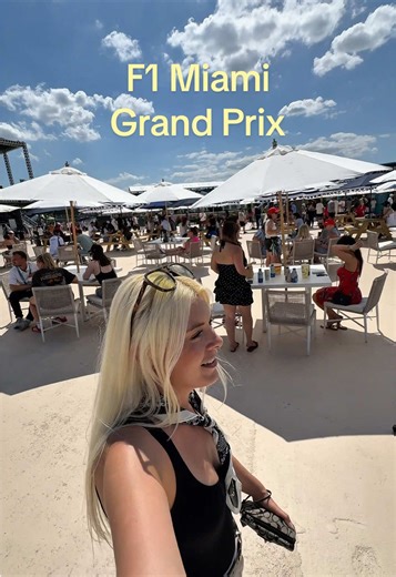 We weren’t invited and we know nothing about cars, but we know how to have fun #grandprix #formula1 #miami #f1 #miamigp