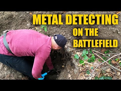 Metal Detecting on the Battlefield of the First World War. German Military Camp