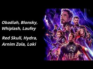 Avengers: Endgame cast - We didn't start the fire (Lyrics Video)