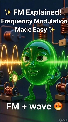 📡 FM Modulation Explained in Seconds! ⚡ #shortsfeed #trending #ece #fm