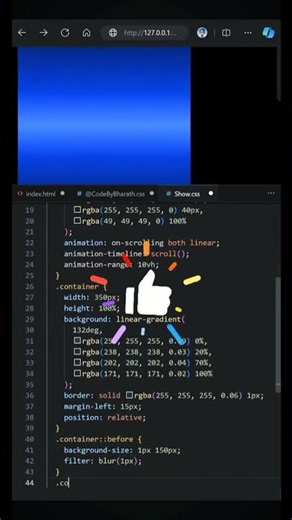 Css Scroll With Light#coding #frontend#webdevelopment#softwaredeveloper#programming