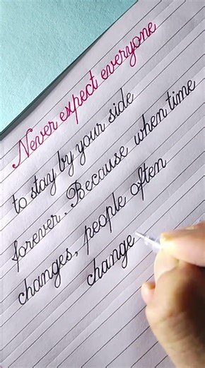 Beautiful cursive handwriting tutorial || #handwriting #calligraphy
