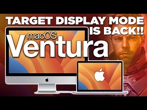 Mac OS Ventura TARGET DISPLAY MODE IS BACK!! Using an old iMac as a monitor OCLP