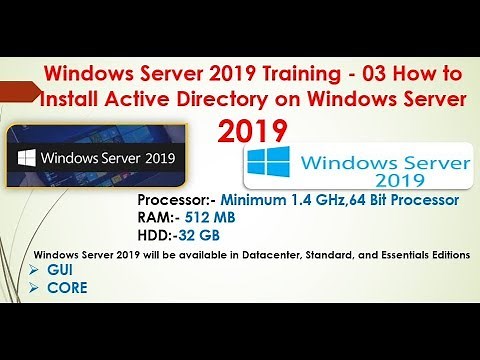Windows Server 2019 Training - 03 How to Install Active Directory on Windows Server 2019