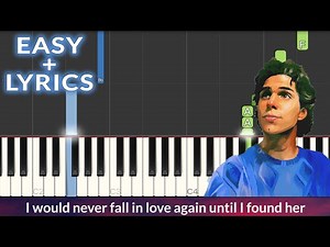 Stephen Sanchez - Until I Found You EASY Piano Tutorial + Lyrics