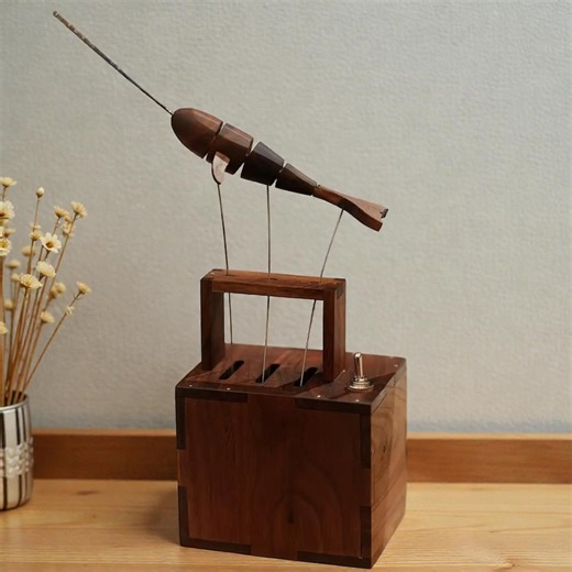 Wooden Whale Automaton, Kinetic Sculpture, Handmade Mechanical Moving Whale, Desk Decor Art - Etsy