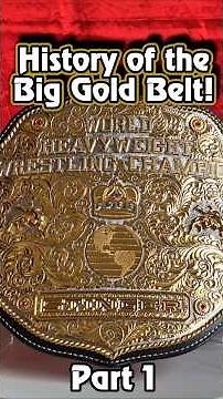 History of the Big Gold Belt / WCW World Championship Title #wwe #shorts #collection WWE Belt Review