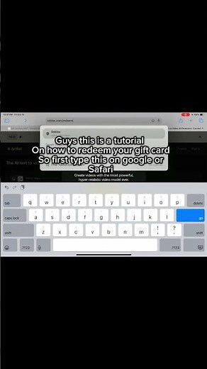 Tutorial how to redeem Roblox gift card