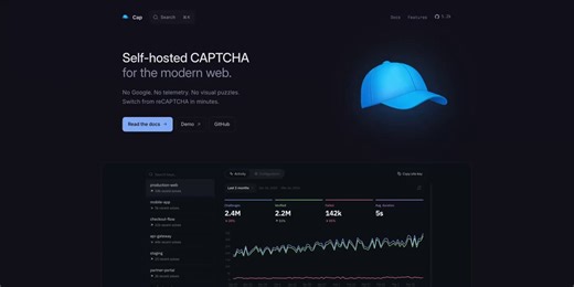 CAPTCHA IS OFFICIALLY OUTDATEDA new open-source library called Cap is changing how websites stop bots.No puzzles. No traffic lights. No “select all bikes” anymore.Instead, it uses a SHA-256 proof-of-work system — simple, silent, and fast.Why devs are switching:• Only ~20KB in size• Zero tracking, zero data collection• No images, no user friction• Works with any JS runtime• Fully customizable (visible, invisible, floating modes)• Zero dependencies• Can be deployed instantly via DockerThis is a fu
