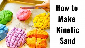 Make easy DIY Kinetic Sand with your kids! This is the perfect play learning activity! Learn the science behind it & get the recipe here: https://teachbesideme.com/how-to-make-kinetic-sand/ | Teach Beside Me - Creative Teaching Ideas