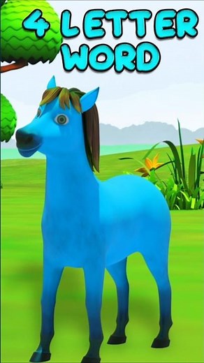 Learn English Alphabets & Spell 4-Letter Words with Fun Pony Animations | Educational Shorts