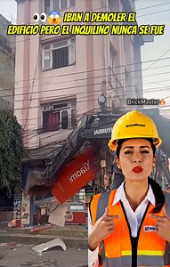 🚧⚖️ Un edificio en demolición, un arrendatario que no quiso salir y maquinaria entrando igual. Este tipo de casos terminan en conflictos legales, seguros activados y demandas millonarias. En construcción, lo legal pesa tanto como el concreto 💼💥 | Brick Master