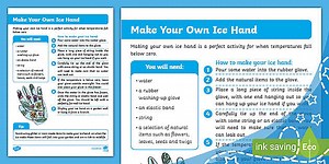 Make Your Own Ice Hand