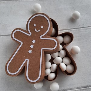 Gingerbread Man Gift Box/ Treat Box/ Tree Decoration - Etsy