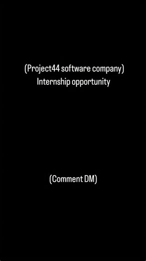 Manoj S on Instagram: "Project44 software company Internship opportunity Comment DM guys. . . . . . . . . . . . . . . . . . . #jobupdate #internship #oppurtunity #jobs #viralreels #jobsearch #careerguidance #jobsearch #job #reels #viral #jobopportunites #update #grow #6months #internshipopportunity"