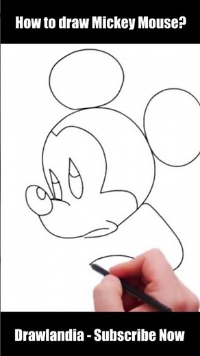How to draw Mickey Mouse with Flower 🌼💛