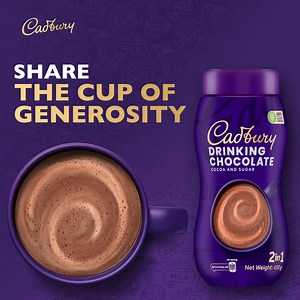 A warm cup of Cadbury Drinking Chocolate isn’t just for you it’s for sharing, for laughter, and for creating moments that bring us closer. Same rich, chocolatey taste, now in a new look! Because every sip tastes better when shared. ​ Tell us, who would you share your Cadbury Drinking Chocolate moment with? Tag them below! ​ #Cadbury #AGlassAndAHalf | Cadbury Dairy Milk Mauritius