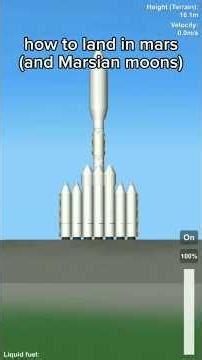 How to land on Mars(and Marsian moons) in sfs #sfs #marsspaceflightsimulator #spaceflightsimulator