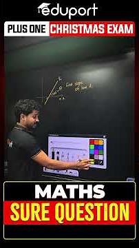 Plus One Maths Sure Question🔥| XMAS Exam | Eduport Plus One