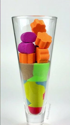 Very Satisfying and Relaxing, Kinetic Sand ASMR, Drop and Squish Sand