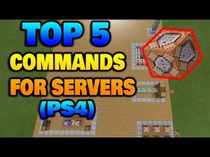 Minecraft: TOP 5 COMMANDS FOR SERVERS | ON PS4 BEDROCK EDITION!