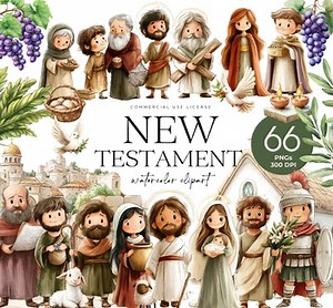 New Testament Clipart, Kids Bible Story, Biblical People Clipart