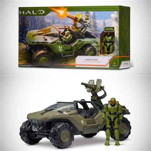 Don't Pay $30, Get Jazwares 'World of Halo' Warthog with Master Chief Action Figure for $15