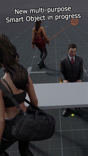 Desk Smart Object (with motion matching) #unrealengine