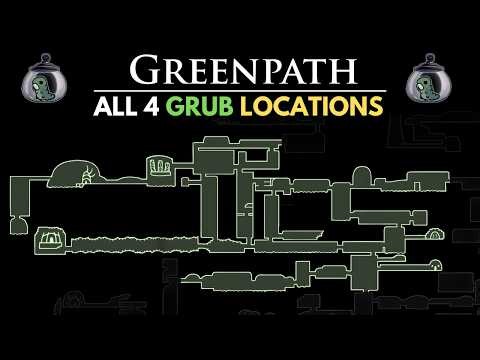 Greenpath All Grub Locations - Hollow Knight