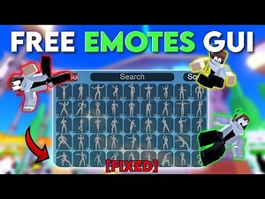 FE Free Emotes Script Gui Showcase