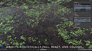 ScatterFlow brings physics-based scattering to Blender. The inexpensive new add-on lets you dress environments quickly by spawning in sets of 3D assets and having them settle naturally under gravity. https://www.cgchannel.com/2025/06/scatterflow-adds-physics-based-scattering-to-blender/ | CGchannel