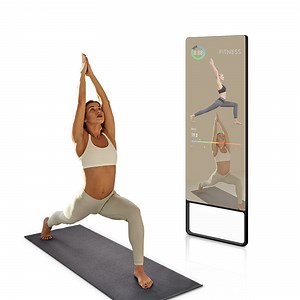 [Hot Item] LCD Touch Screen Magic Exercise Mirror Full Body Sport Gym Floor Wall Workout Mirror Smart Fitness Interactive Mirror