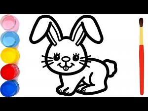 Coloring Pages for Kids and Drawing Rabbit | Halaman Mewarnai Kelinci