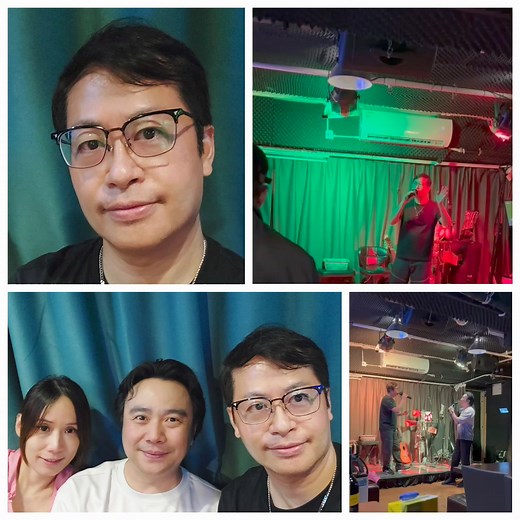 陳劍威 | 🎼 Oh 原來打風去唱K, 真係別有一番滋味 💨💨💨 🌀 歌友突然提出去舞王音樂室唱歌🎙️ 仲一唱就由晚上八點唱到半夜三點 🌜，過足癮呢。 間唔中放任下都幾好㗎 💥💥💥 #兩地三文嘅歌都唱曬 #由我一個人喺廳唱唱到全院滿座 #麥德羅先生仲打賞我說唱得好獻醜獻醜 | Instagram