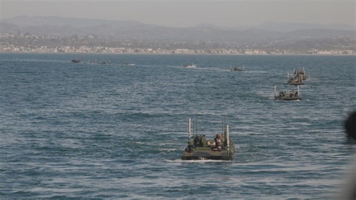 B-Roll: 11th MEU Marines, Sailors Conduct Well-Deck Operations Aboard USS Comstock