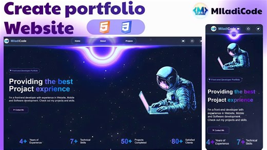 CSS - 用HTML & CSS打造惊艳作品集网站（一步步教学）