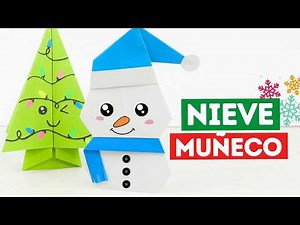 ⛄ How to make an easy origami snowman
