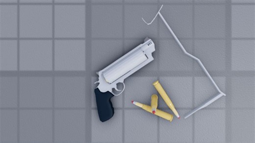 RV50左轮手枪 速建 【3DS MAX / Roblox Studio】
