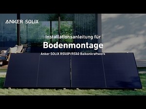 Anker SOLIX Balkonkraftwerk | Bodenmontage #Anker #AnkerSOLIX #balkonkraftwerk #solarenergie