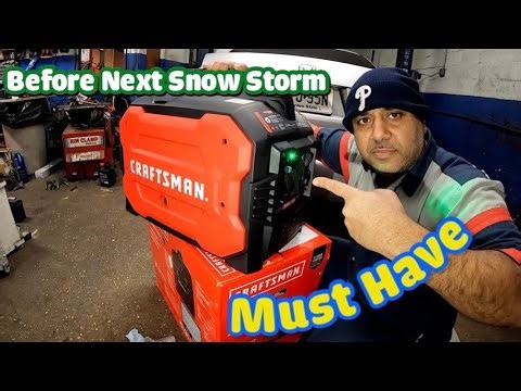 CRAFTSMAN 2500 WATT Generator in case of Power out in snow storm add oil and GAS
