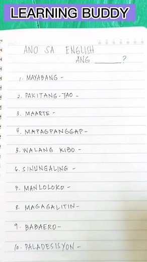 296K views · 8K reactions | Ano sa English ang "MANLOLOKO" Tagalog to English Translation Vocabulary #ano #sa #English #anosaenglish #ang #englishtagalog #translation #translated #translate #learningbuddy #englishtips #paanogumaling #englishteacher #englishwords #tagalogwords #reels #reelsfb #reelsviral #fbreels #facebookreels | Learning Buddy | Facebook