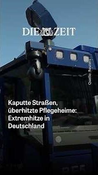 Wasserwerfer zum Abkühlen, überhitzte Pflegeheime, kaputte Straßen: Extremhitze in Deutschland