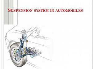 Suspension system in automobiles - SlideServe